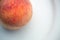 Close up peach fruits show hair