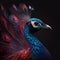 Close up of a peacock Indian peacock images AI Generative