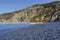 Close-up of pebbles and waves at myrtos kefalonia beach