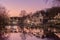 Close up of Philadelphia Boathouse Row at Sunset