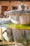 Close-up photo of the fountain in  the Mevlana Mausoleum in  Mevlana Square in Konya