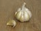 Close up Photo of Organic Whole Garlic with some Unpeeled Cloves. Pod of garlic.