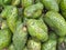 Close up photo stack of soursop fruit