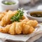 Close-up photo of Tempura food. Ai-generated.