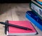 Close up picture of pink note book and a pen, concept background of world press freedom day, national memo day.