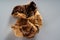 Close-up of a pile of high-quality tangerine peels that have been stored for ten years