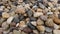 A close-up of a pile of pebbles