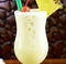 Close up of pina colada drink over blurred background created using generative ai technology