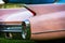 Close-up of pink car