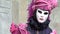 Close-Up pink costume Venice Carnival