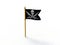 Close up of pirate ship flag - 3d render