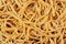Close up of a plate of delicious Spaghetti with copy space