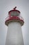 Close up of Point Prim Light house, Northumberland Strait, Belfast, Prince Edward Islands. National Heritage site, PEI, Canada.