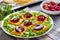 Close-up of Polenta Squares on a plate