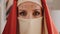 Close Up Portrait Of Beauty Young Muslim Woman In Hijab