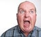 Close up portrait capture of overweight male