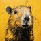 Close Up Portrait Of A Capybara By Bernard Buffet And Other Artists