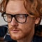 Close up portrait of cropped young Caucasian man