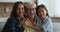 Close up portrait of happy multigenerational women