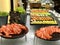 Close up potrage photo of Shushi and sashimi
