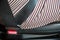 Close up press button of fasten safety seat belt in car. image for background