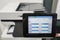 Close up printer touch screen on copy setting