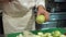 Close up of a professional chef hands, fresh organic