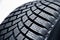 Close up profile modern car tyres