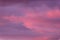 Close-up of purple coloured clouds.