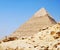 Close-up on the pyramid of Kefren in Cairo, Giza, Egypt