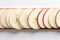 Close-Up Realistic Minimalist Photo of Apple Slices, Generative Ai