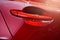 Close up red car door with smart keyless For automotive or transportation image