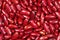 Close up red kidney bean texture background