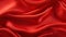 Close-Up of Red Silk Fabric