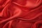 Close-Up of Red Silk Fabric