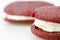 Close up of Red Velvet Whoopie Pie