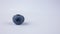 Close-up of ripe juicy blueberries on a white background