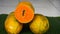 Close up of ripe papaya fruit