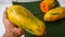 Close up of ripe papaya fruit