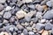 Close up of rocks at a rocky beach in Portland Maine