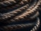 close up of a rope texture