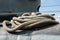 Close up of a Rope Tied to a Cleat