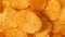 Close up of rotating paprika potato chips