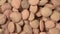 Close-up rotation of lentils. Macro image. 4K video. Organic legumes.