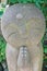 Close-up row of stone Jizo Bodhisattva statues in the Hase-dera temple