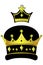 Close up royal crown icon
