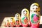 Close up of Russian Dolls.