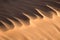 Close up of a sand dune, desert of Sahara