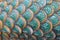 Close up of scaly serpent background, the art of Thai temple.