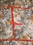 Close up of the Scandinavian rune Naudr from an ancient runestone